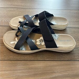 Easy Street Navy Sandals